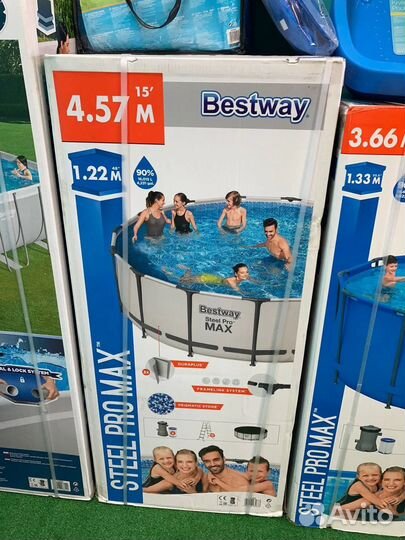 Каркасный бассейн 457 122 Bestway Steel Pro Max