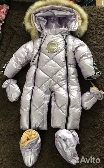 Зимний комбинезон для девочки 80-86