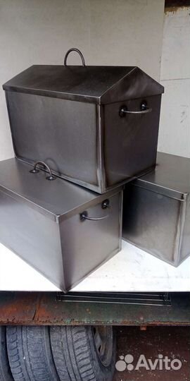 Коптильня горячего копчения новая