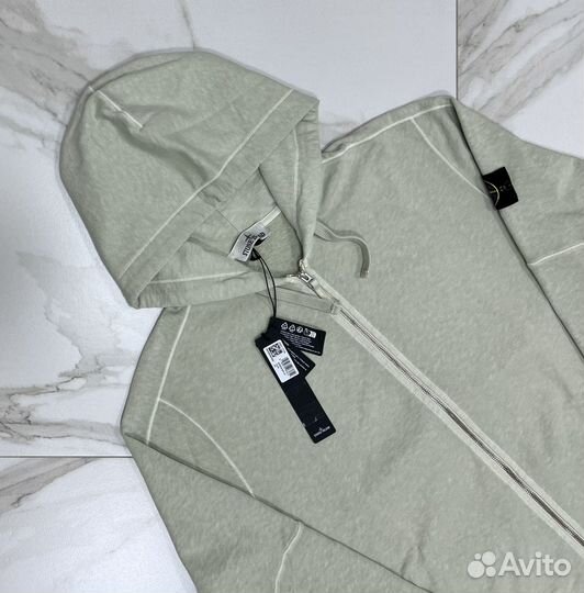 Кофта (худи) на молнии Stone Island zip hoodie 3XL