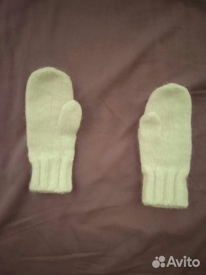 Варежки детские вязаные