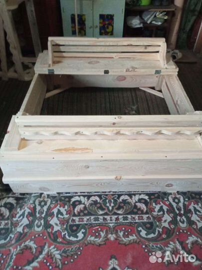 Детская песочница с крышкой