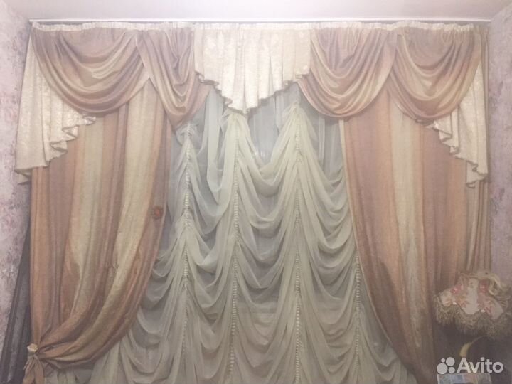 Шторы и тюль с ламбрекеном