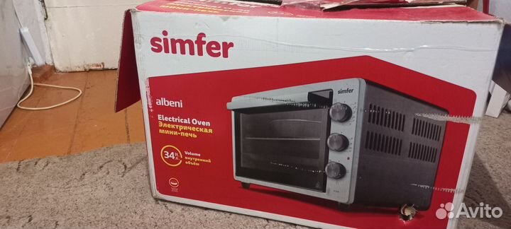 Электрическая мини печь духовка бу