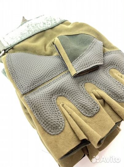 Перчатки беспалые Tactica Зеленые