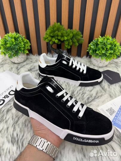 Кеды замшевые Dolce&Gabbana