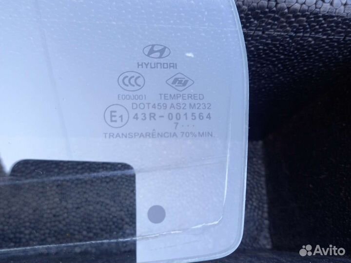 Hyundai accent- форточка задней левой двери