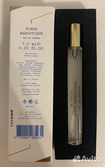 Ex Nihilo Fleur Narcotique 7,5 ml оригинал