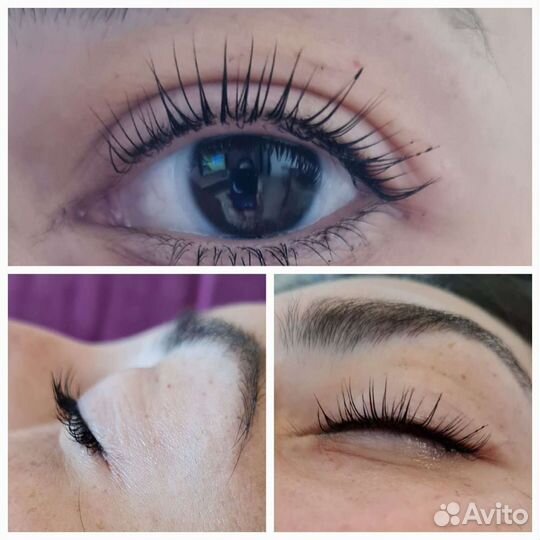 Ламинирование и ботокс ресниц оформление бровей