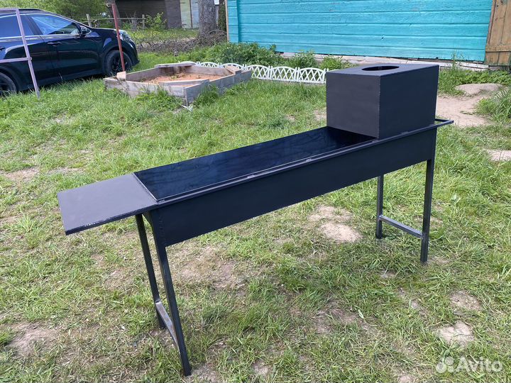 Мангал с печью под казан