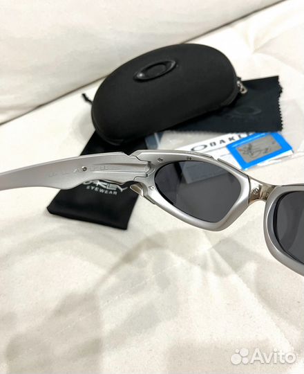 Очки oakley plate silver metal