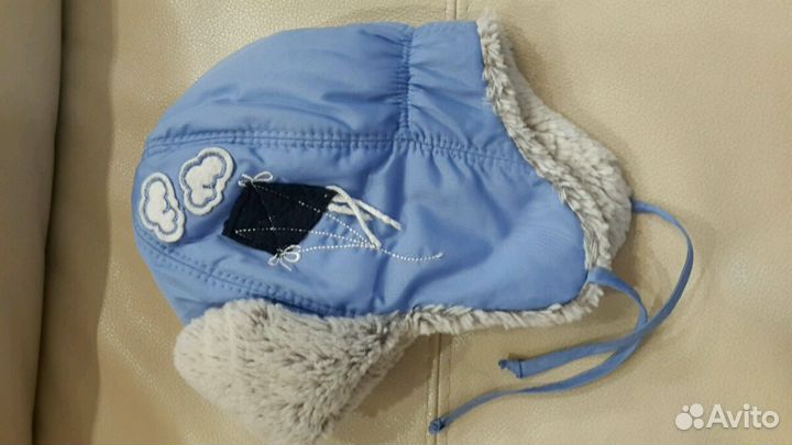 Детская зимняя шапка ушанка Olle