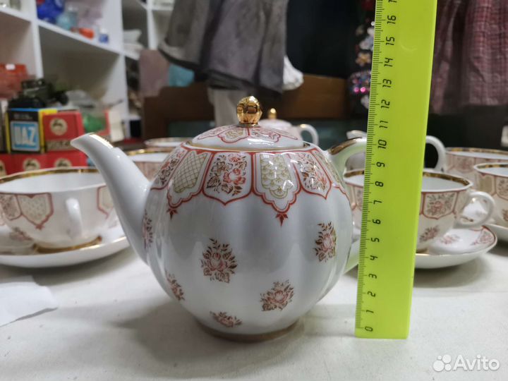 Чайный сервиз СССР лфз фарфор 21 предмет (Ч)