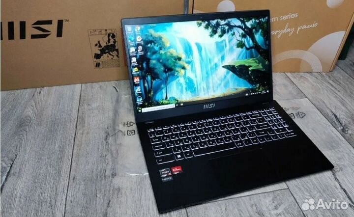 Игровой ноутбук на гаран с подсв ryzen 5 ips 6ядер