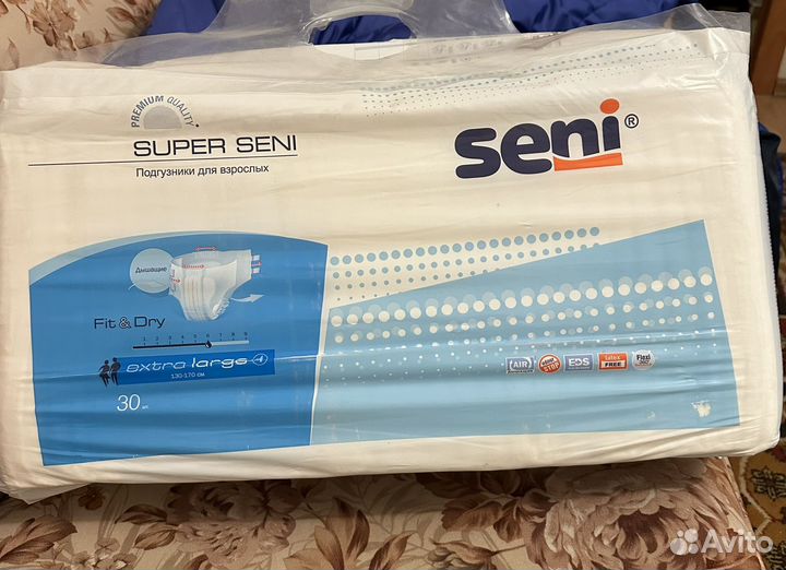 Подгузники для взрослых seni xl