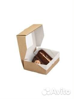 Крафтовые коробки с окном 300 мл