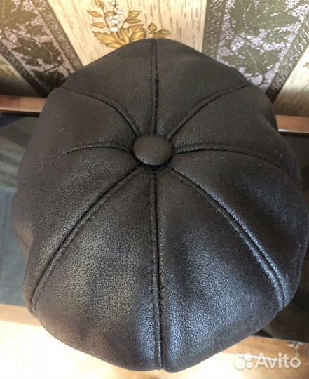 Мужская кепка кожаная с мехом skif