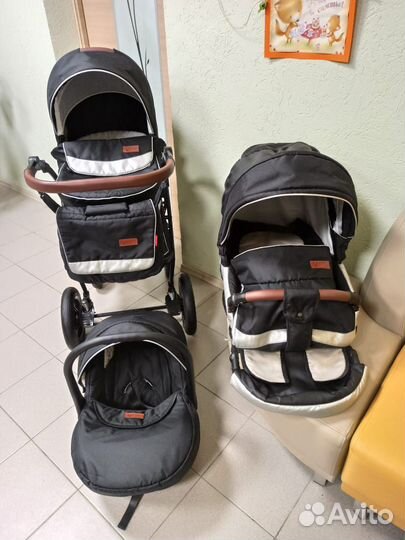 Стильная и компактная коляска Verdi Optima 3 в 1