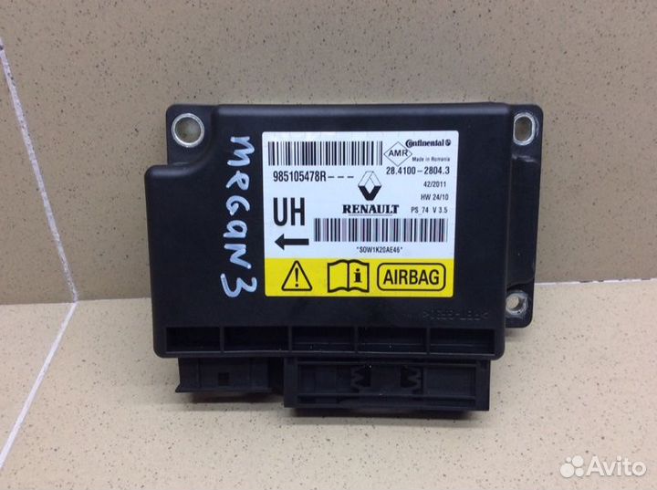 Блок управления AIR BAG Renault Megane 3 K9K834