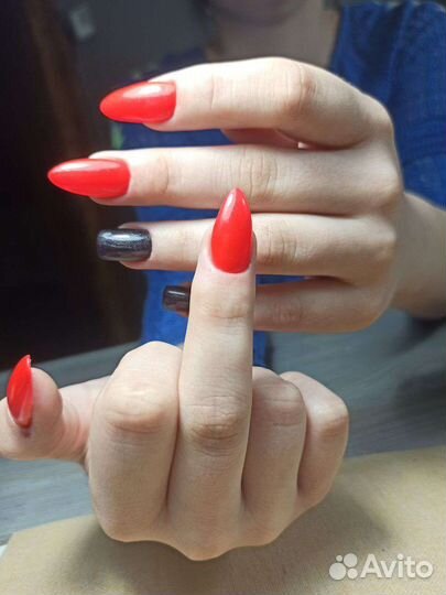 Наращивание ногтей, маникюр, покрытие гель-лаком