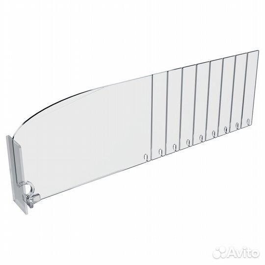 10штРазделит пластик12см облам 185-385мм, Прозрачн