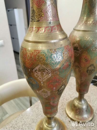 Ваза напольная латунь 70-е года