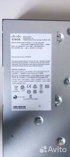 Гигабитный коммутатор cisco WS-C2960X-48TS-L