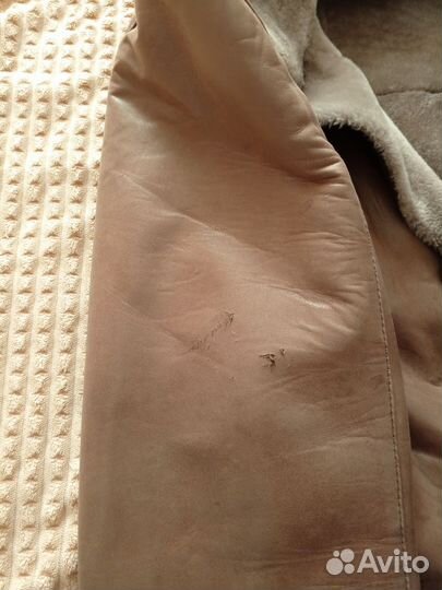 Кожаная дубленка мужская 52 54