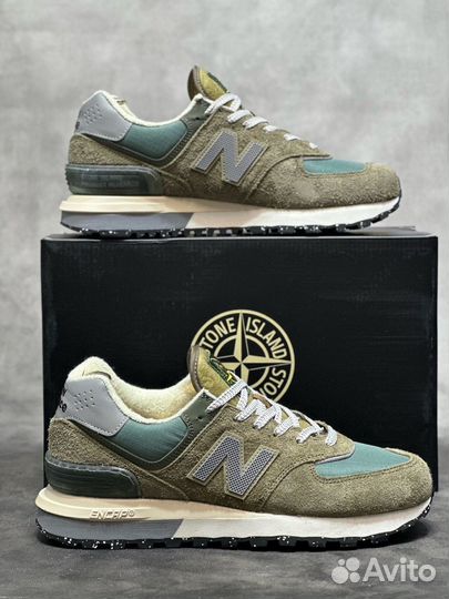 Мужские кроссовки New balance 574 stone island