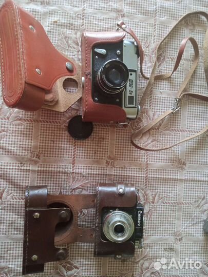 Фотоаппараты СССР фэд и Смена-2