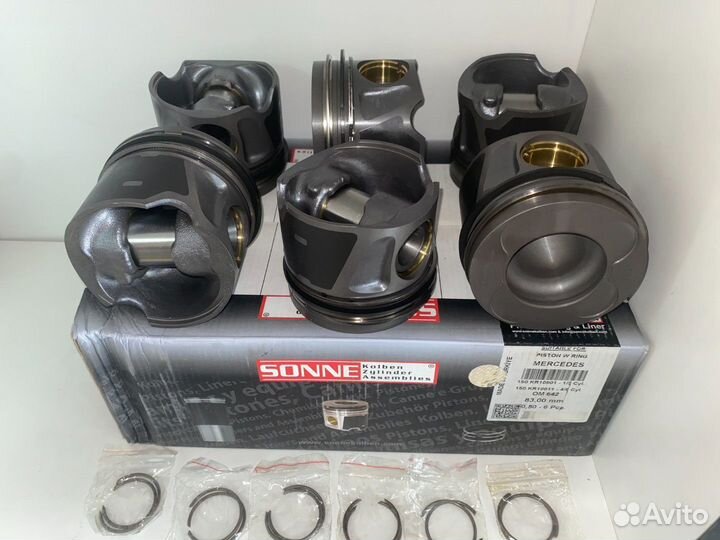 Комплект поршней Sonne OM 642 +0,50