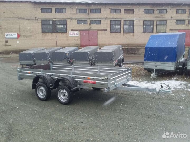 Прицеп мзса 817732 2х осный 3.5*1.5м Оцинкованный