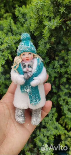 Ватные елочные игрушки СССР