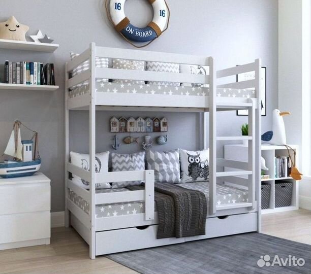 Двухярусная кровать детская