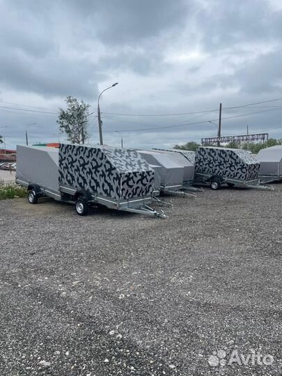 Прицеп 3х1,5 с тентом хаки