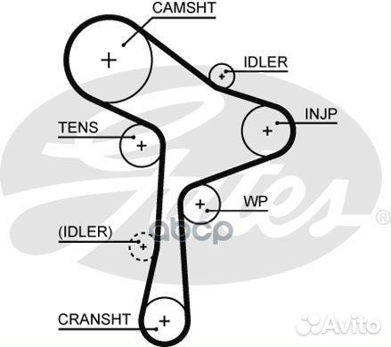 Комплект ремня грм K015678XS Gates