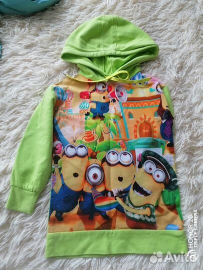 Худи удлиненное, р 92-98