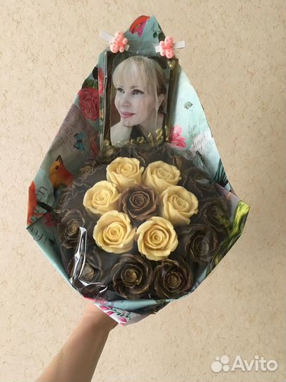 Шоколадные розы тюльпаны Цветы композиции подарок