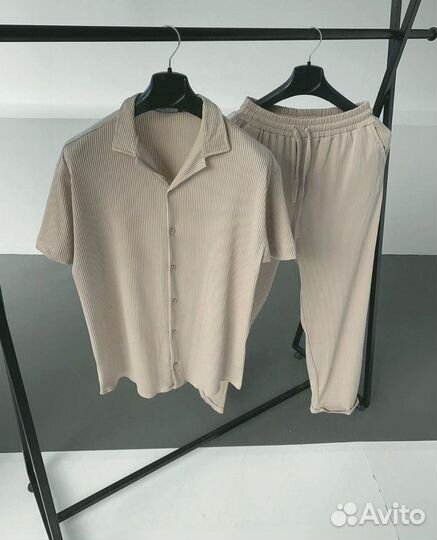 Мужской летний костюм лапша рубашка и штаны