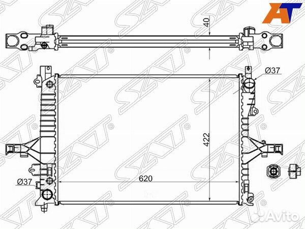 Радиатор volvo XC70