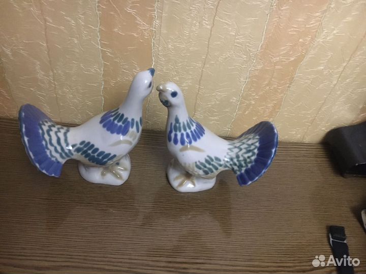 Фарфоровые Статуэтки птиц