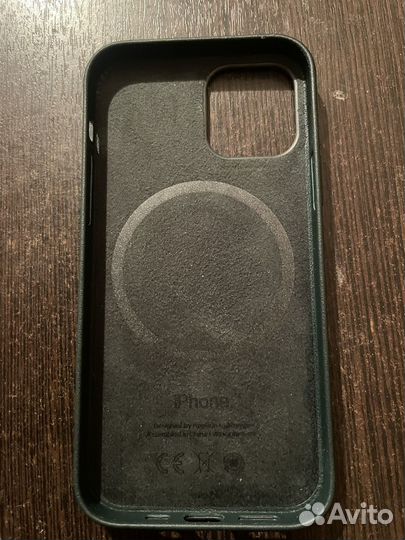 Кожаный чехол айфон 12 оригинал