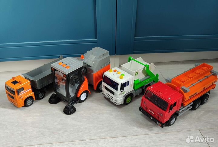 Машинки детские бензовоз, самосвал