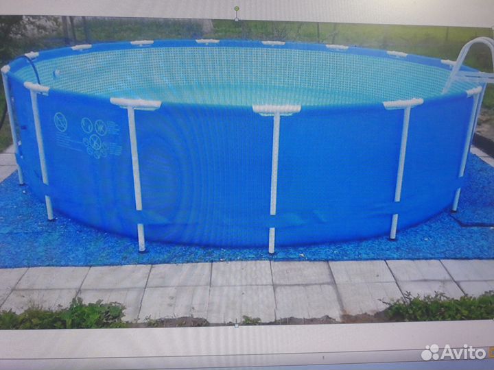 Каркасный бассейн intex бу