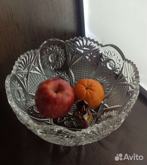 Хрустальная салатница СССР
