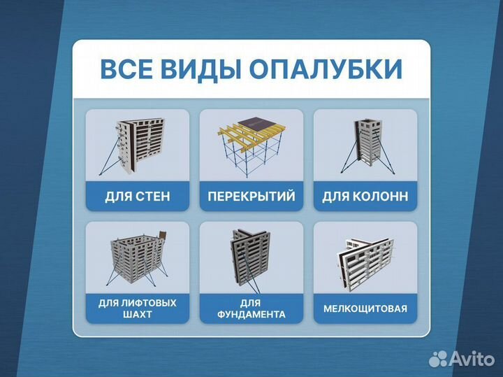 Аренда продажа опалубки / Опалубка щитовая