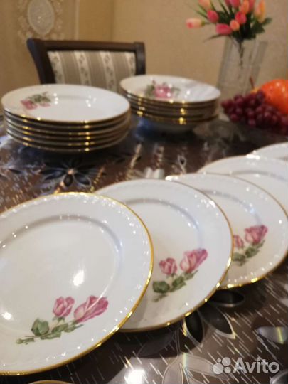 Сервиз столовый, фарфор СССР