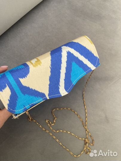 Клатч тканевый б/у