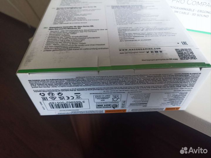 Геймпад xbox/pc nacon pro compact