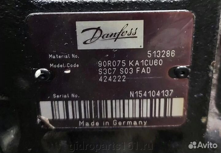 Гидравлический насос sauer danfoss 90R075 KA1CU60